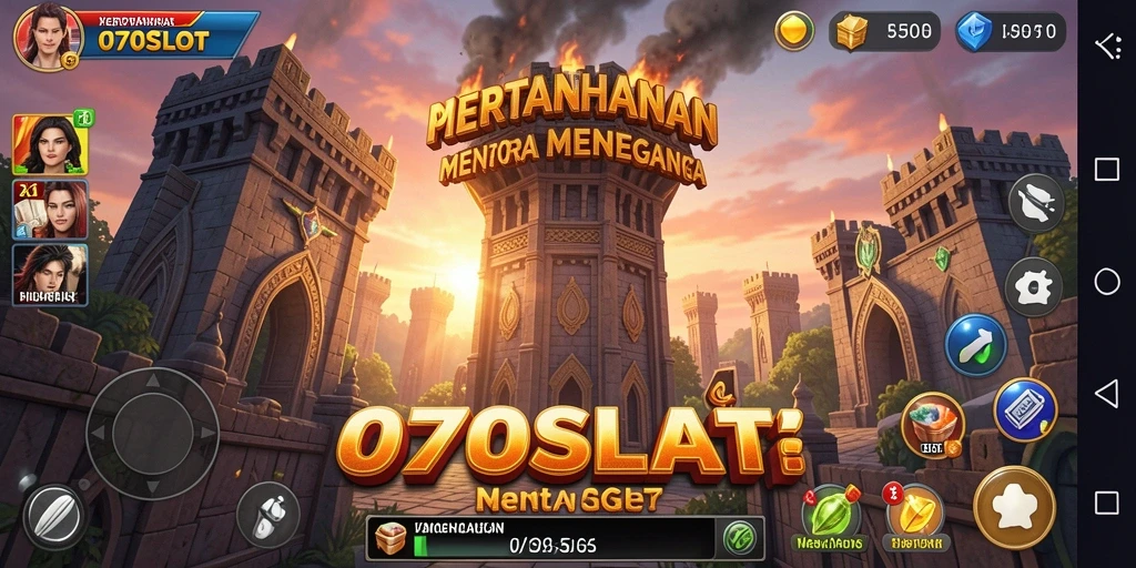 Screenshot utama 070SLOT menampilkan gameplay Tower Defense yang seru.