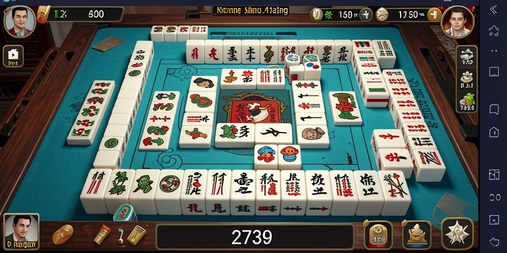 Screenshot gameplay 2739 yang menampilkan momen seru dalam Mahjong.