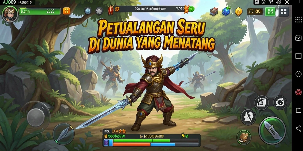 Tampilan gameplay AJO89 yang menakjubkan dan penuh petualangan.