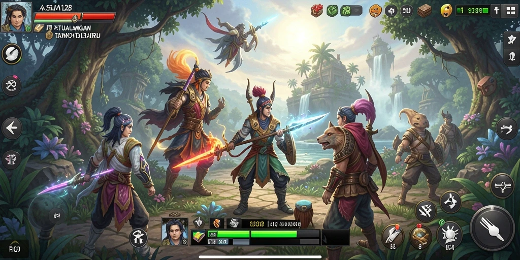 Screenshot gameplay ASIA128 menampilkan petualangan menantang.