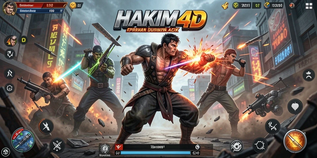 Gameplay mendebarkan dalam HAKIM4D dengan aksi yang intens.