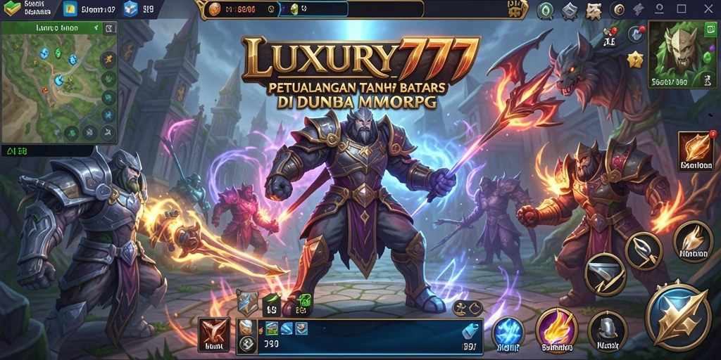 Gameplay menakjubkan dari LUXURY777 dalam dunia MMORPG.