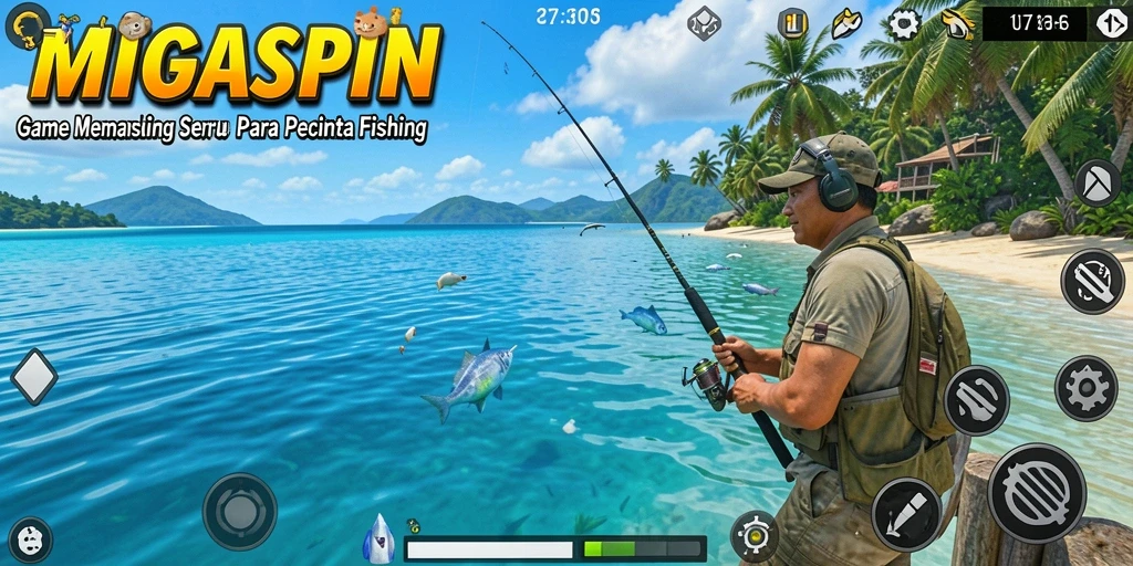 Tangkapan ikan besar dan gameplay menarik di MIGASPIN.