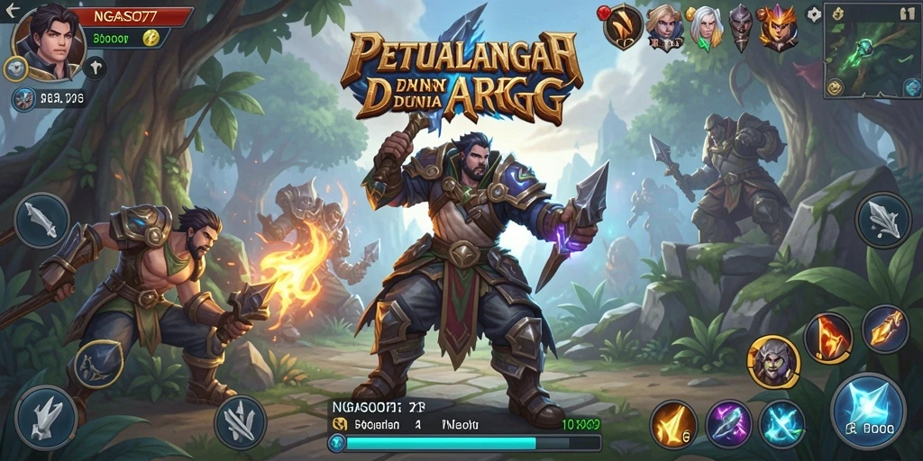 Tampilan menakjubkan dari gameplay ARPG di NGASO77.
