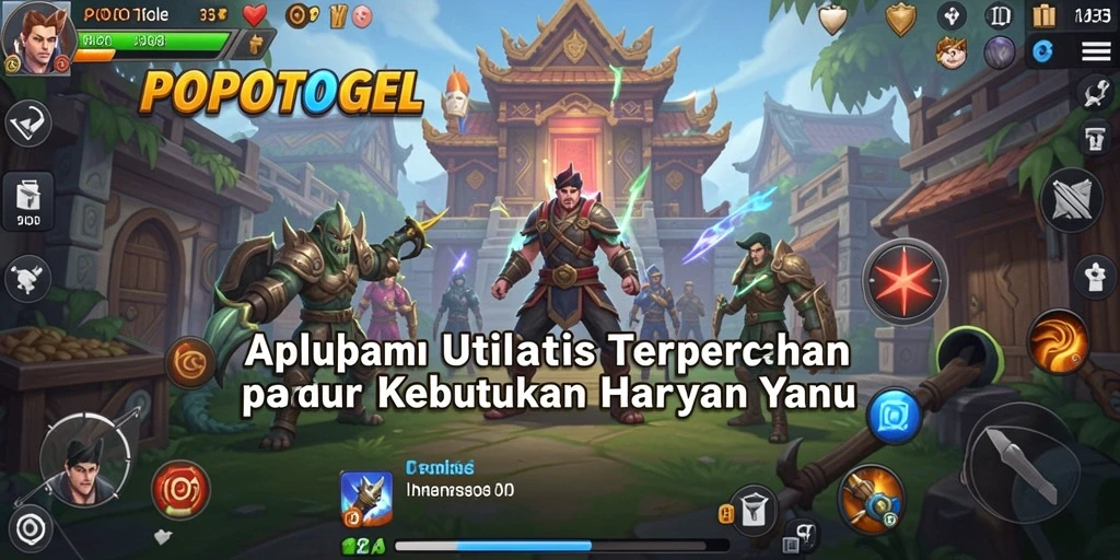 Tampilan antarmuka pengguna dari aplikasi POPOTOGEL yang intuitif.
